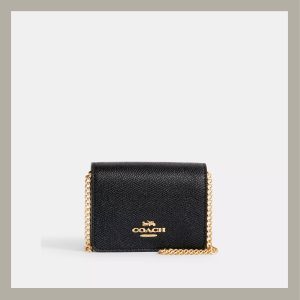 Coach Crossbody & Wallet Chain Mini Black