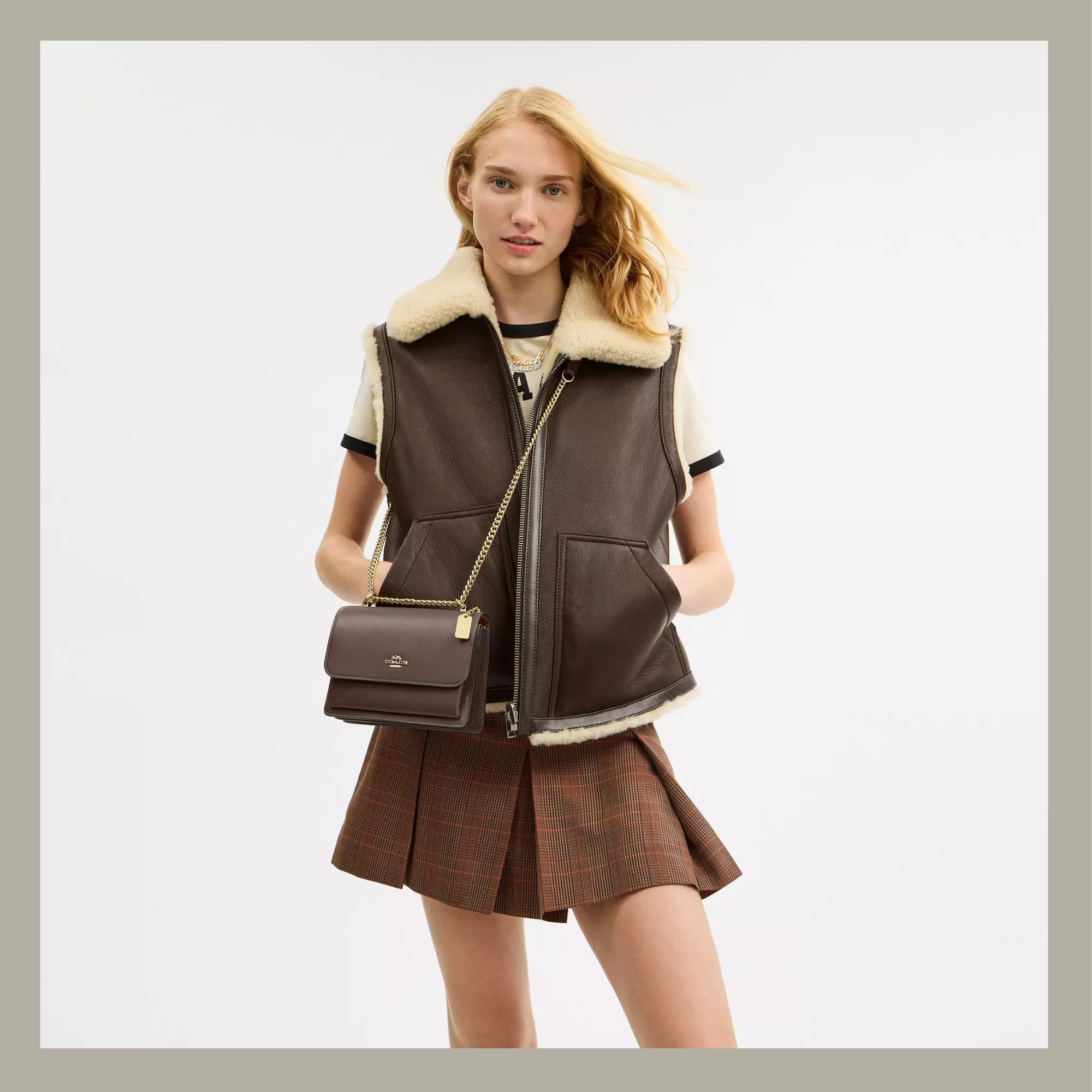 Coach Crossbody & Shoulder Bag Klare Dark Stone - Imagen 7