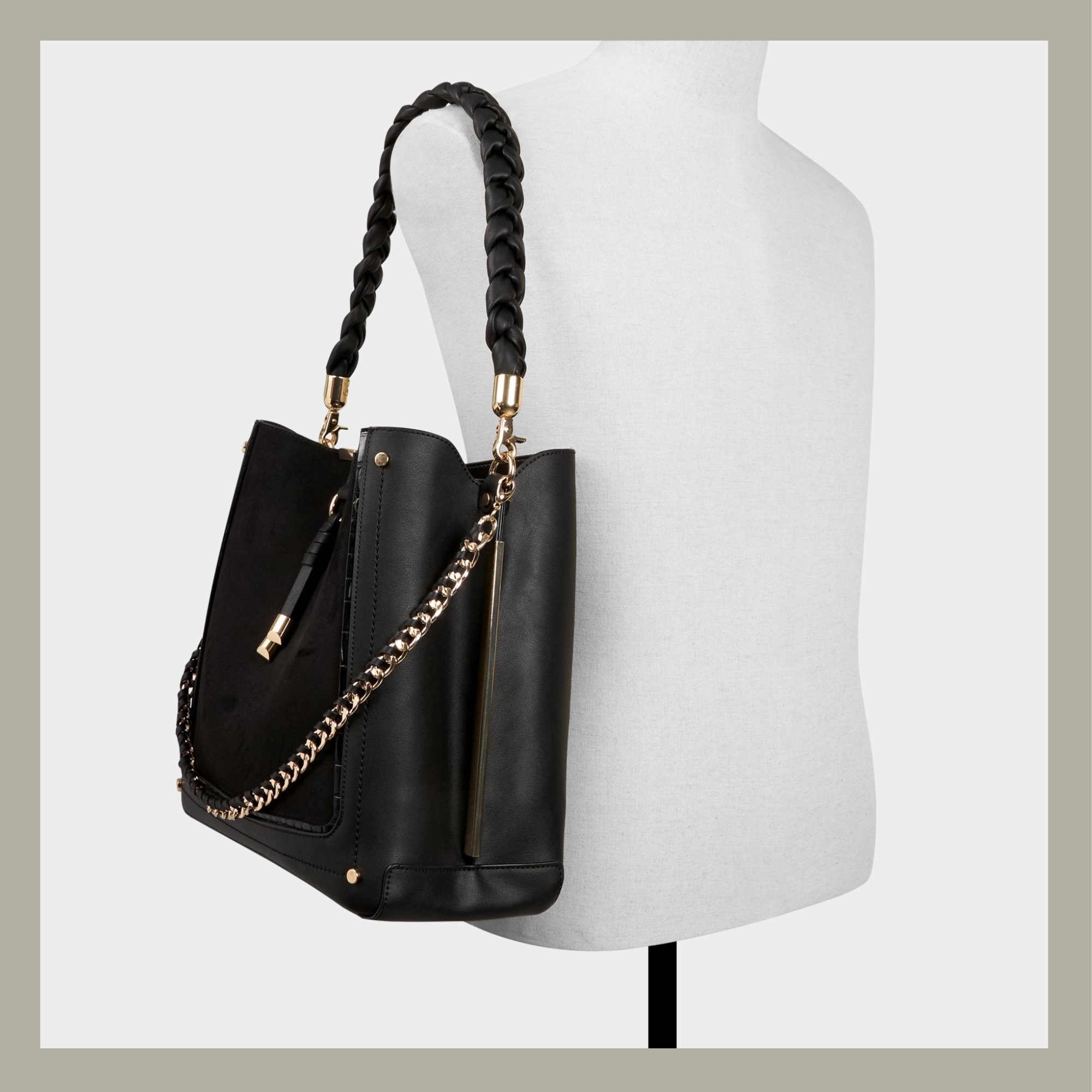 Aldo Bucket Bag Nalayna Black Multi - Imagen 4