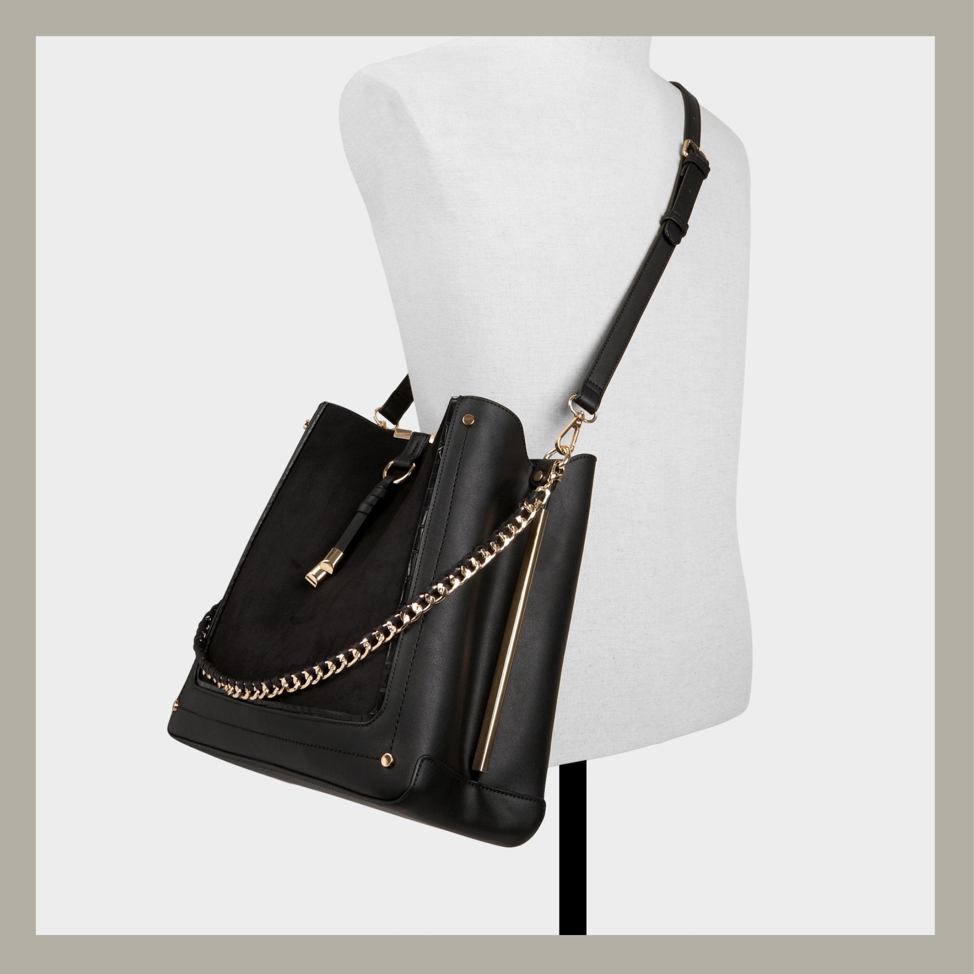 Aldo Bucket Bag Nalayna Black Multi - Imagen 5