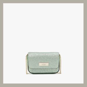 Kate Spade Crossbody & Wallet Mini Kenzie Boxed Seawater Glitter