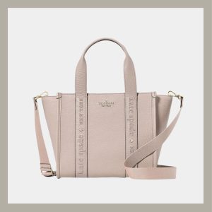 Kate Spade Tote Bag Small Kip Leather Cozy Grey