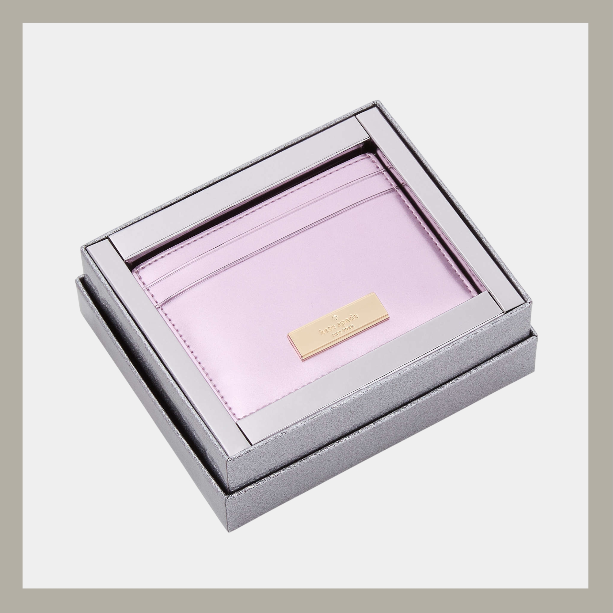 Kate Spade Tarjetero Kenzie Boxed Quartz Pink - Imagen 4