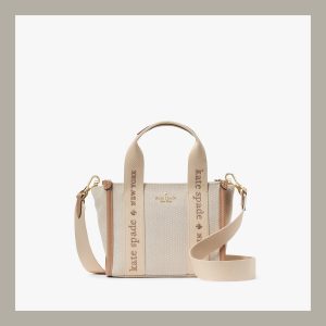 Kate Spade Tote Bag Mini Kip Canvas Light Fawn Multi