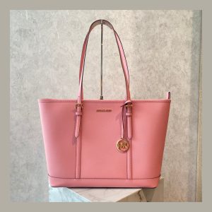 Michael Kors Tote Bag Jet Set Saffiano Pink