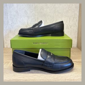 Tory Burch Zapato Chelsea Penny Loafer Black Size 5.5
