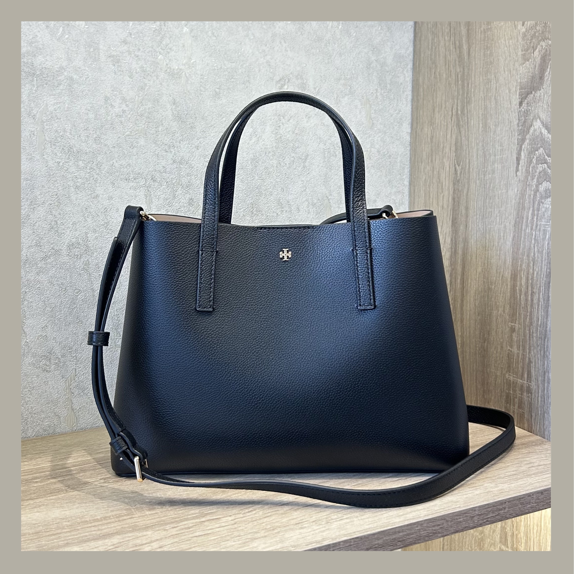 Tory Burch Tote Bag Small Blake Black - Imagen 5