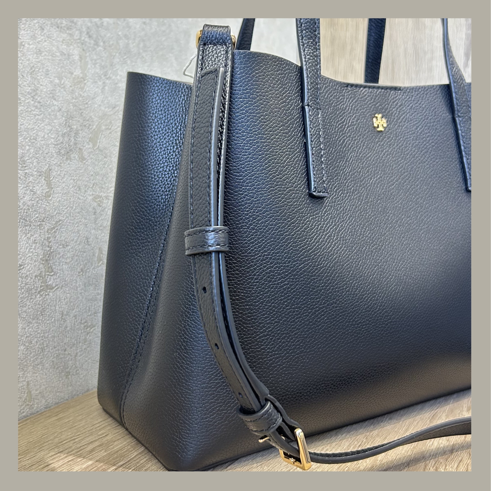 Tory Burch Tote Bag Small Blake Black - Imagen 6
