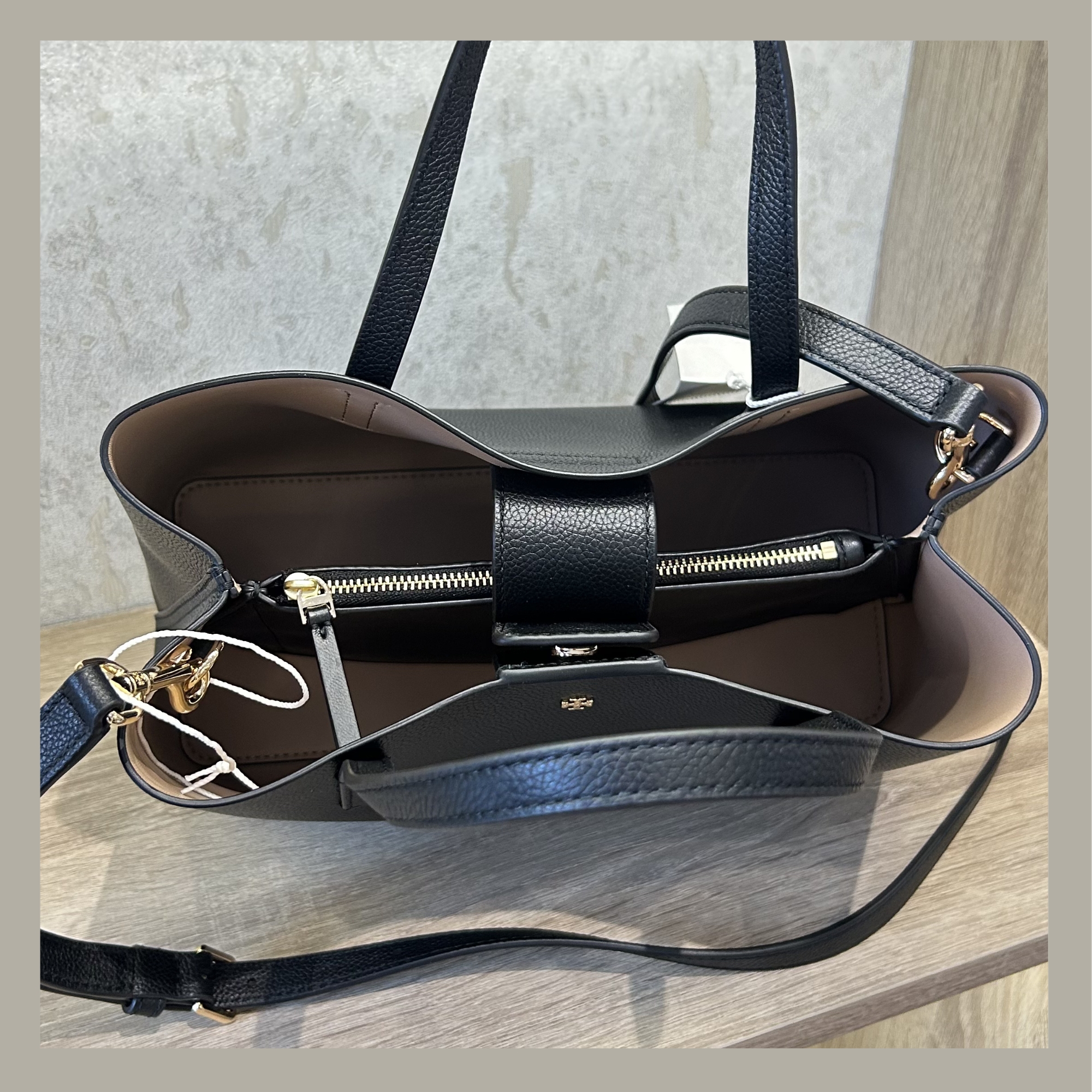 Tory Burch Tote Bag Small Blake Black - Imagen 7