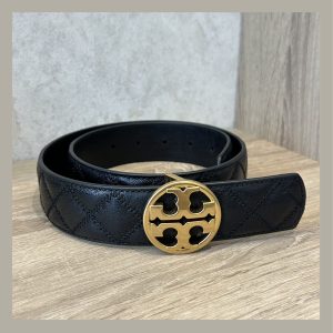Tory Burch Belt Willa 1,5" Black Size Xs