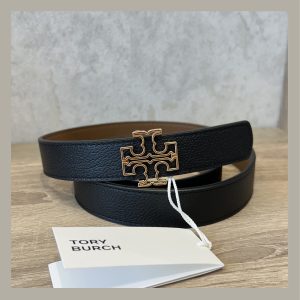 Tory Burch Belt Britten 1" Reversible Multicolor Size L