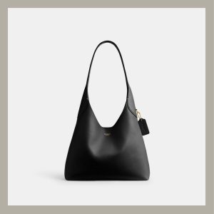 Coach Shoulder Bag Brooklyn Leather Black